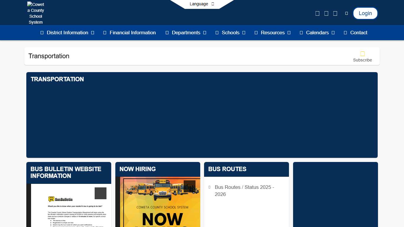 Transportation - Coweta County School System